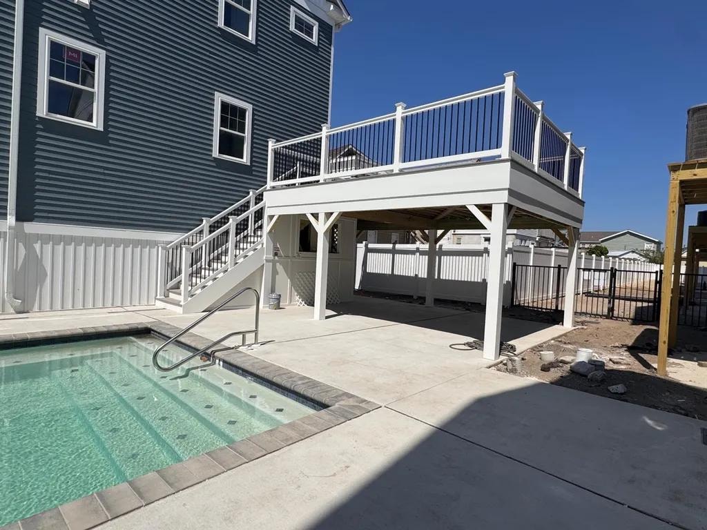 Shared heated pool at the Residences at Pacific